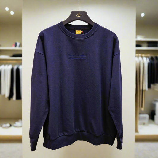 PEPPER UNISEX Dream Navy Elastic džemperis su užrašu