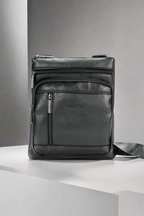Pierre Cardin black eco leather handbag for men