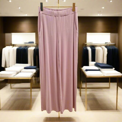 PEPPER Blush Pink flared pants for women