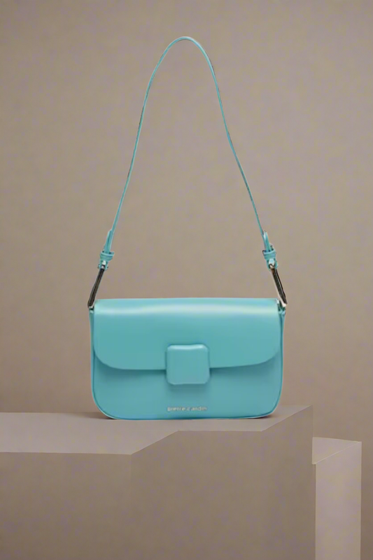 Pierre Cardin eco leather blue handbag for women