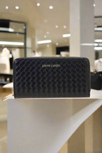 Pierre Cardin black eco leather wallet for women