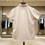 PEPPER Pique Beige Polo Shirt with Zipper for Men