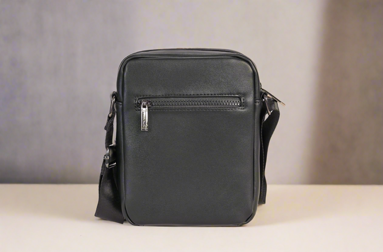 Antonio Basile brown eco leather handbag for men