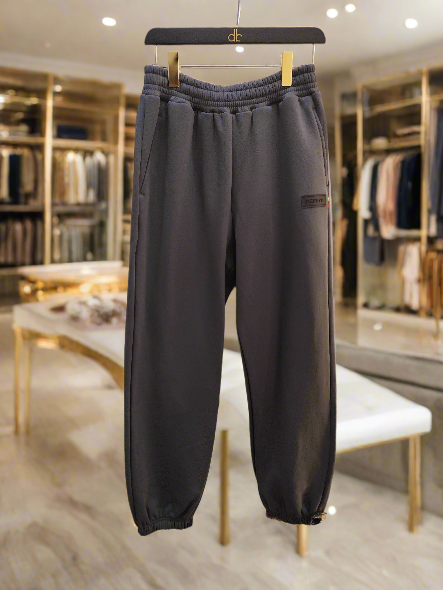 PEPPER UNISEX Magic Dark Grey pants with a hood