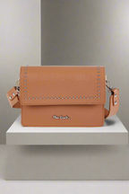 Pierre Cardin caramello leather handbag for women