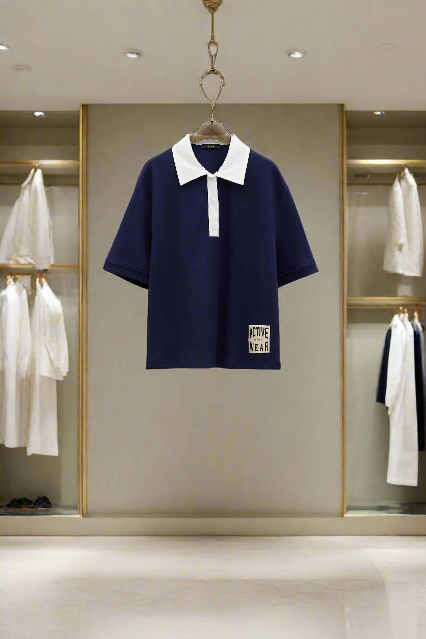 Lumina blue polo shirt for women