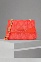 Pierre Cardin eco leather red handbag for women