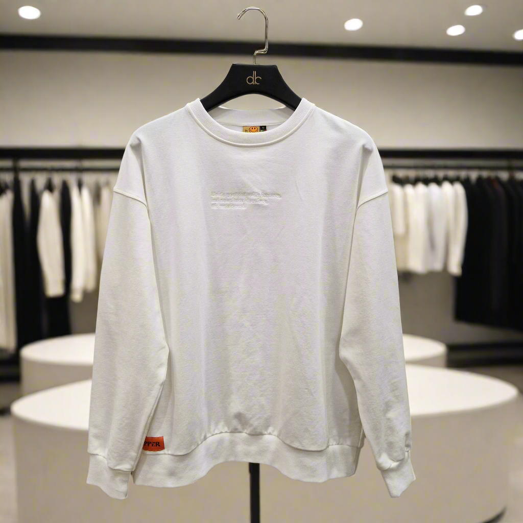 PEPPER UNISEX Dream Of White sweatshirt with inscription 