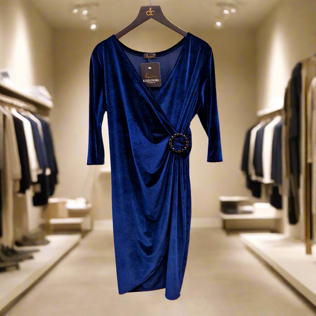 KOZLOWSKI blue dress for women