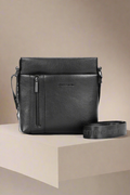 Pierre Cardin black eco leather handbag for men