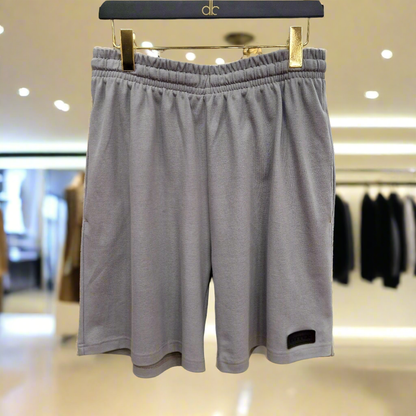 PEPPER Silver Pique oversized shorts for men