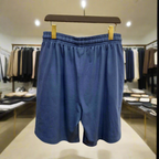PEPPER Dusty Navy Pique oversized shorts for men