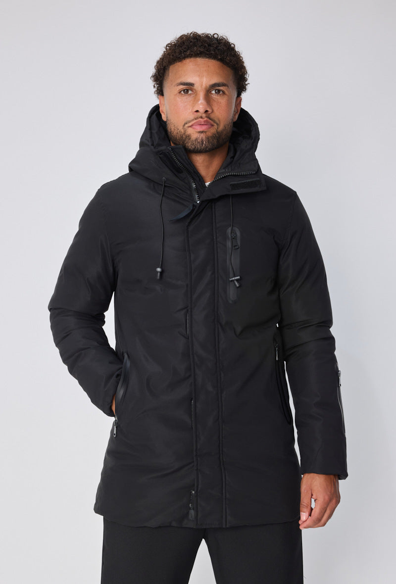 FRILIVIN black parka with hood