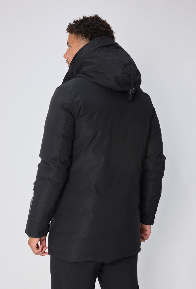 FRILIVIN black parka with hood