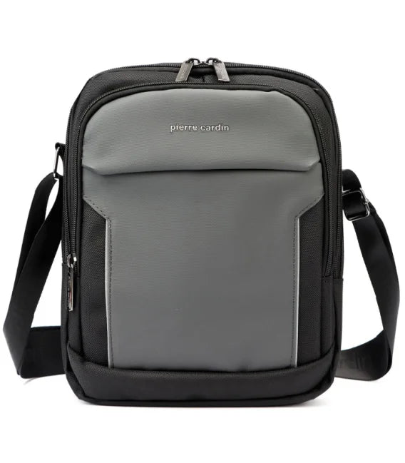 Pierre Cardin gray handbag for men