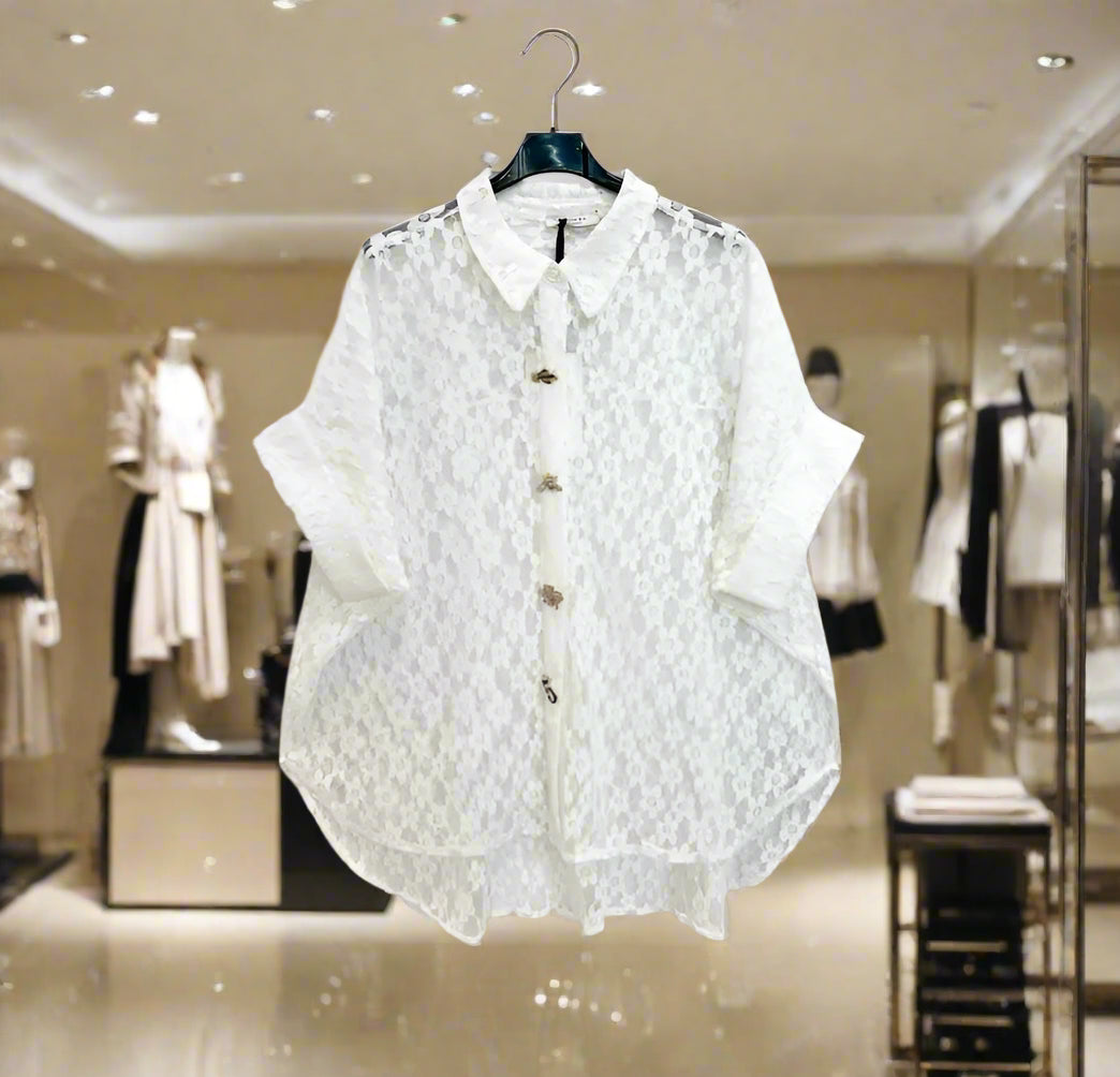 ALTAMIRA cream blouse for women