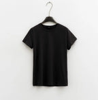 Lumina black casual t-shirt for women