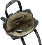 Pierre Cardin black genuine leather handbag for women