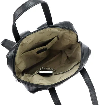 Pierre Cardin black genuine leather handbag for women