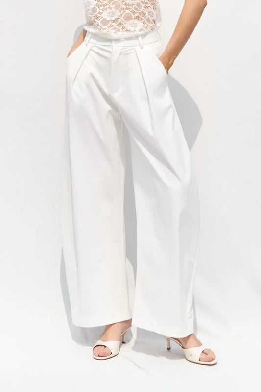 LUMINA white pants for women