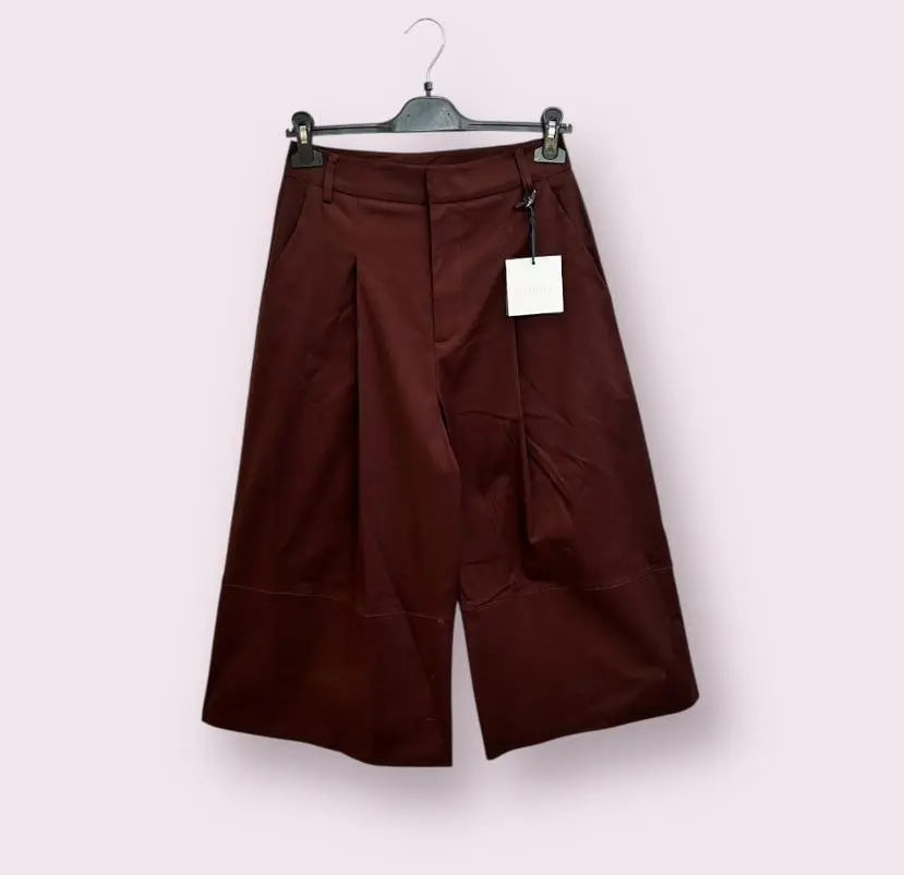 LUMINA brown cropped pants for women