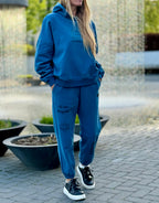 PEPPER Magic Royal Blue kelnės su pūkeliu moterims