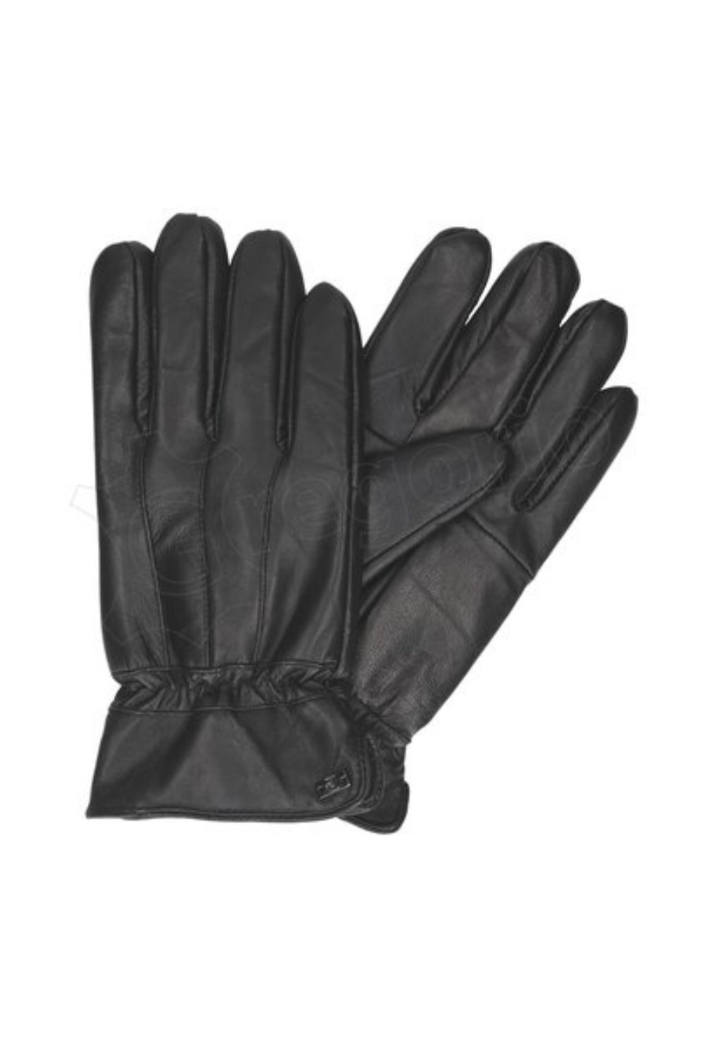 PIERRE CARDIN black genuine leather gloves for men