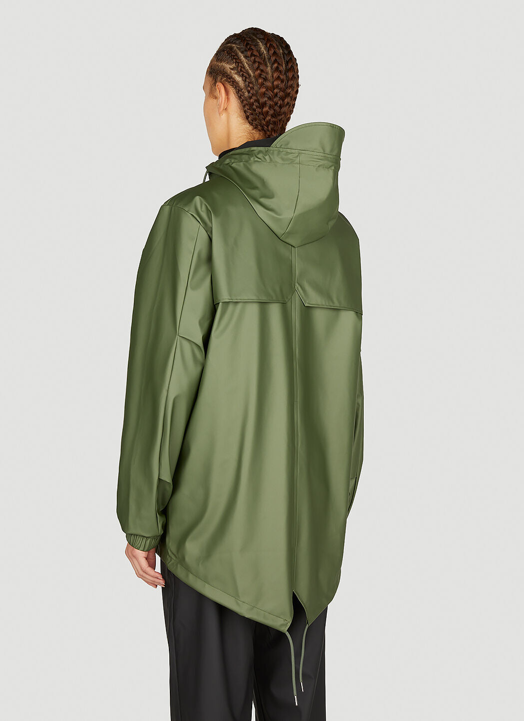 RAINS UNISEX Fishtail Jacket Evergreen lietpaltis