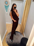 LUMINA brown pants for women
