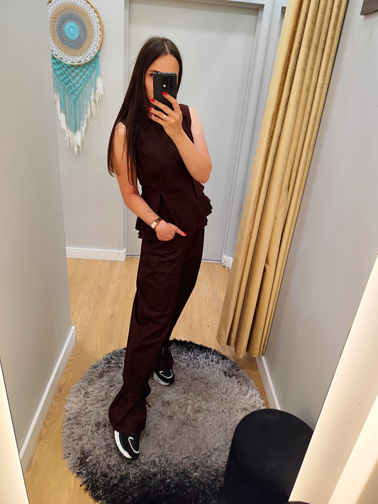 LUMINA brown pants for women