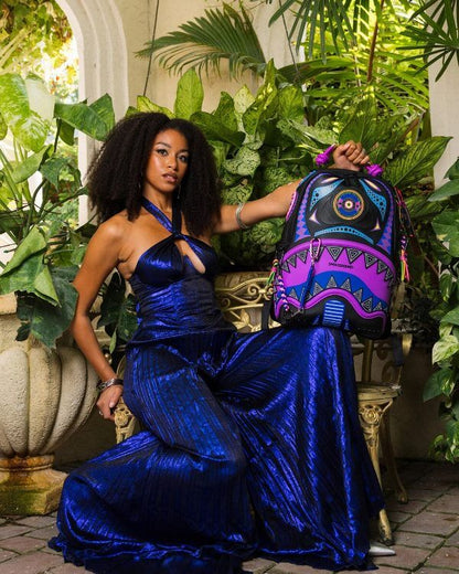SPRAYGROUND AI Purple Wonderland universal backpack