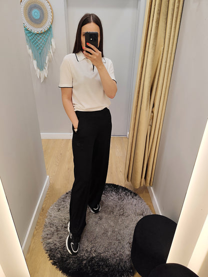 PEPPER black flared pants for women