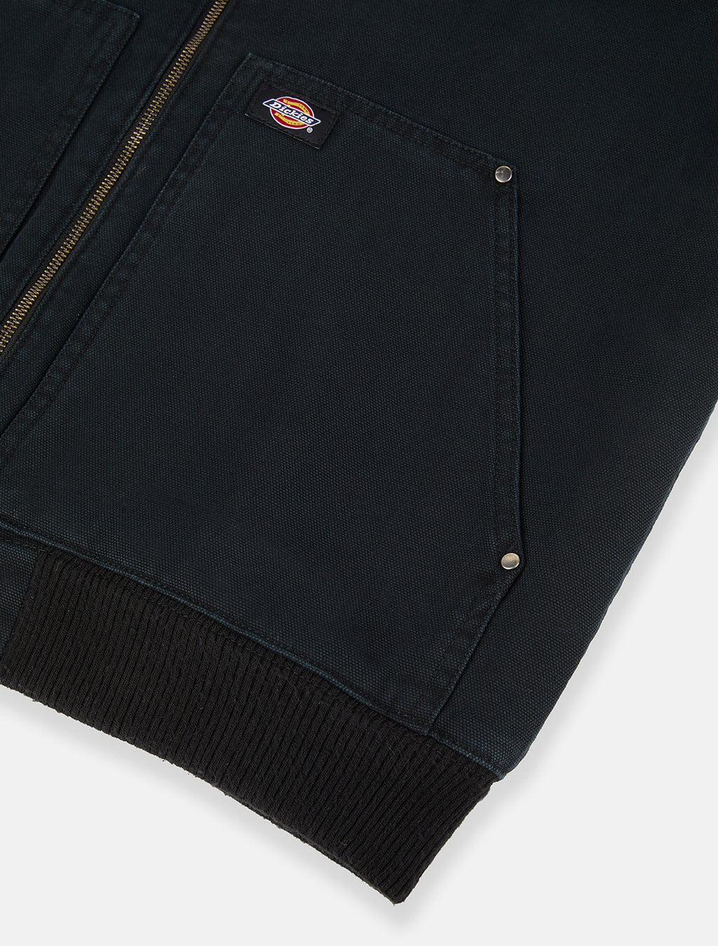 DICKIES juoda striukė su kailiu vyrams