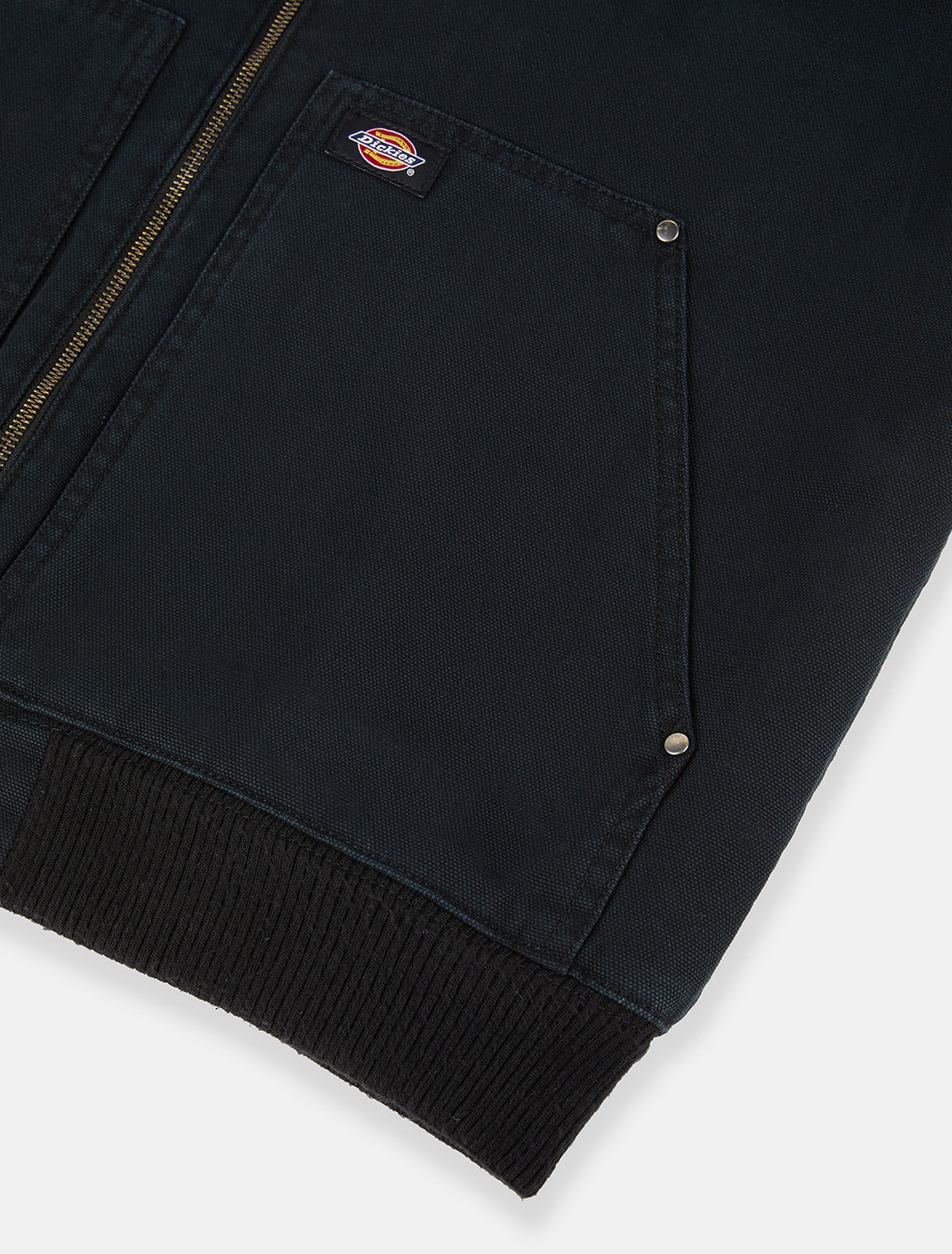 DICKIES juoda striukė su kailiu vyrams