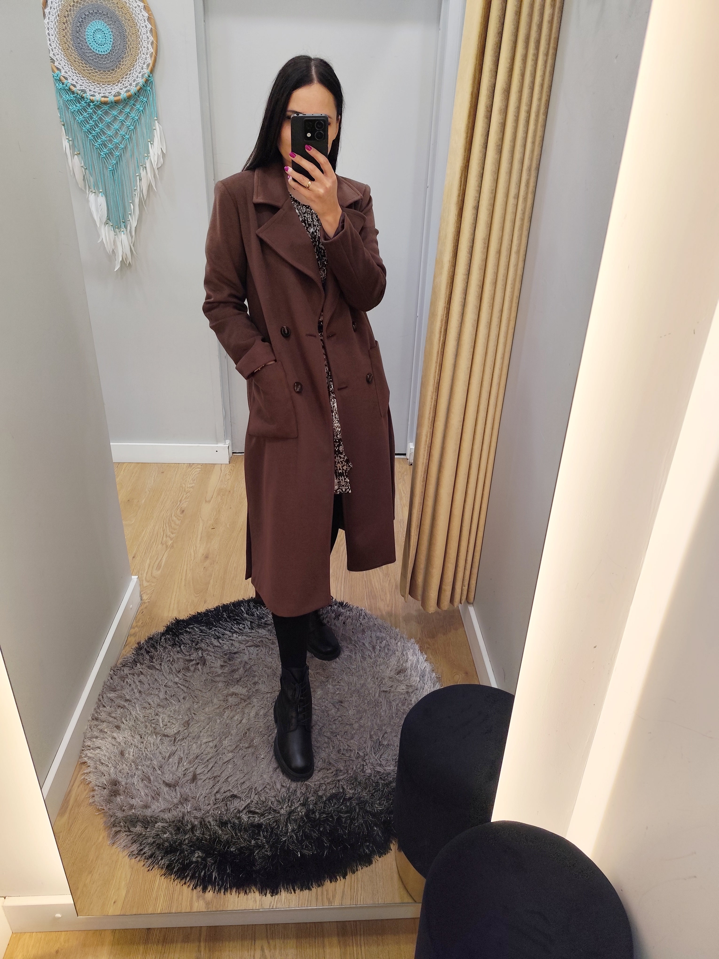 Altamira brown coat for women