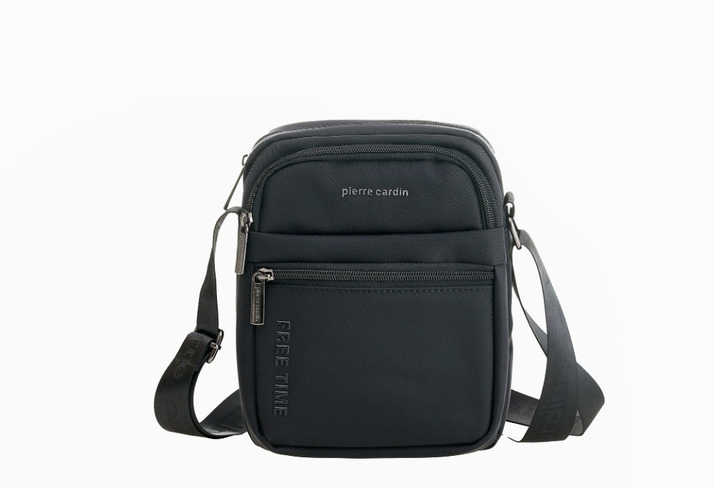 Pierre Cardin black eco leather handbag for men