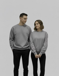 PEPPER UNISEX Dream Grey sweater with fluff 