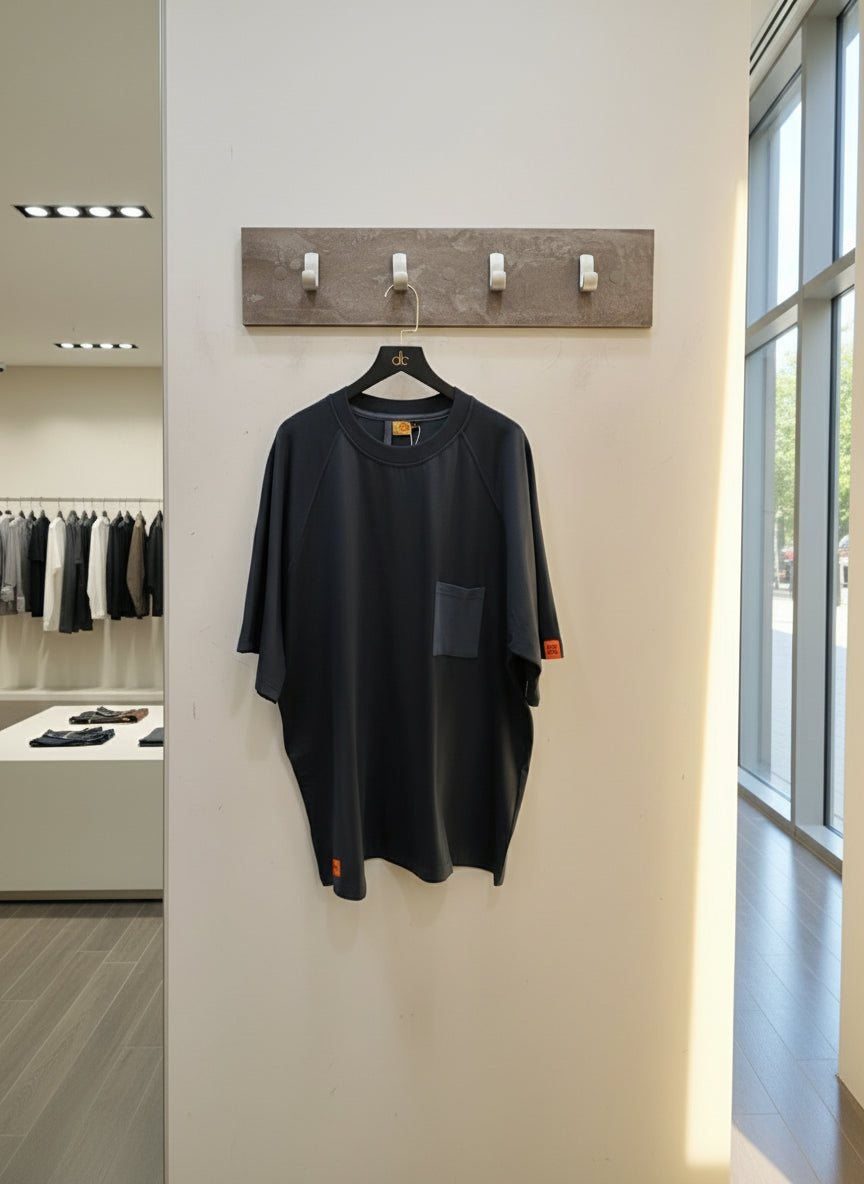 PEPPER UNISEX GREY marškinėliai reglano rankovėmis