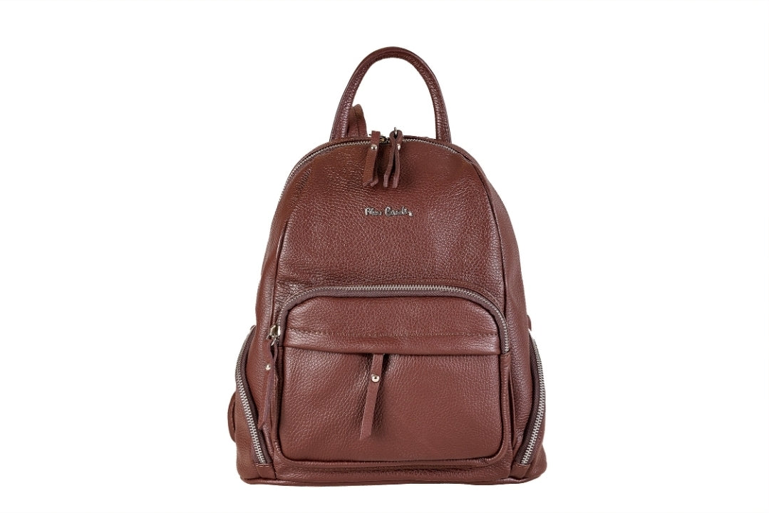 Pierre Cardin genuine leather backpack for women