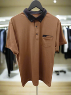 CIRKOLO VELA brown polo shirt for men