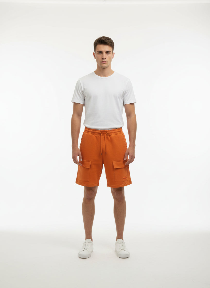 PEPPER CARGO ORANGE shorts for men