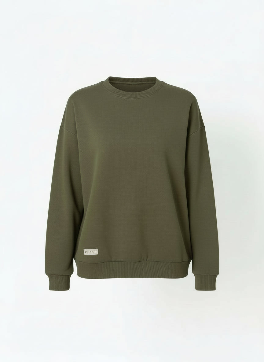 PEPPER UNISEX Dream khaki sweater