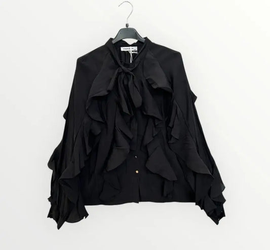 CHANCE OFF black blouse for women