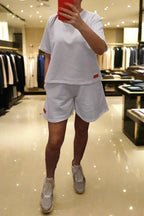PEPPER White flared shorts for women 