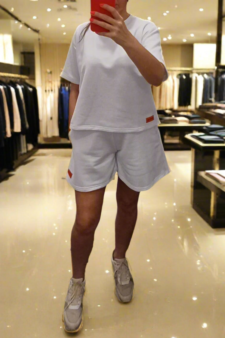 PEPPER White flared shorts for women 