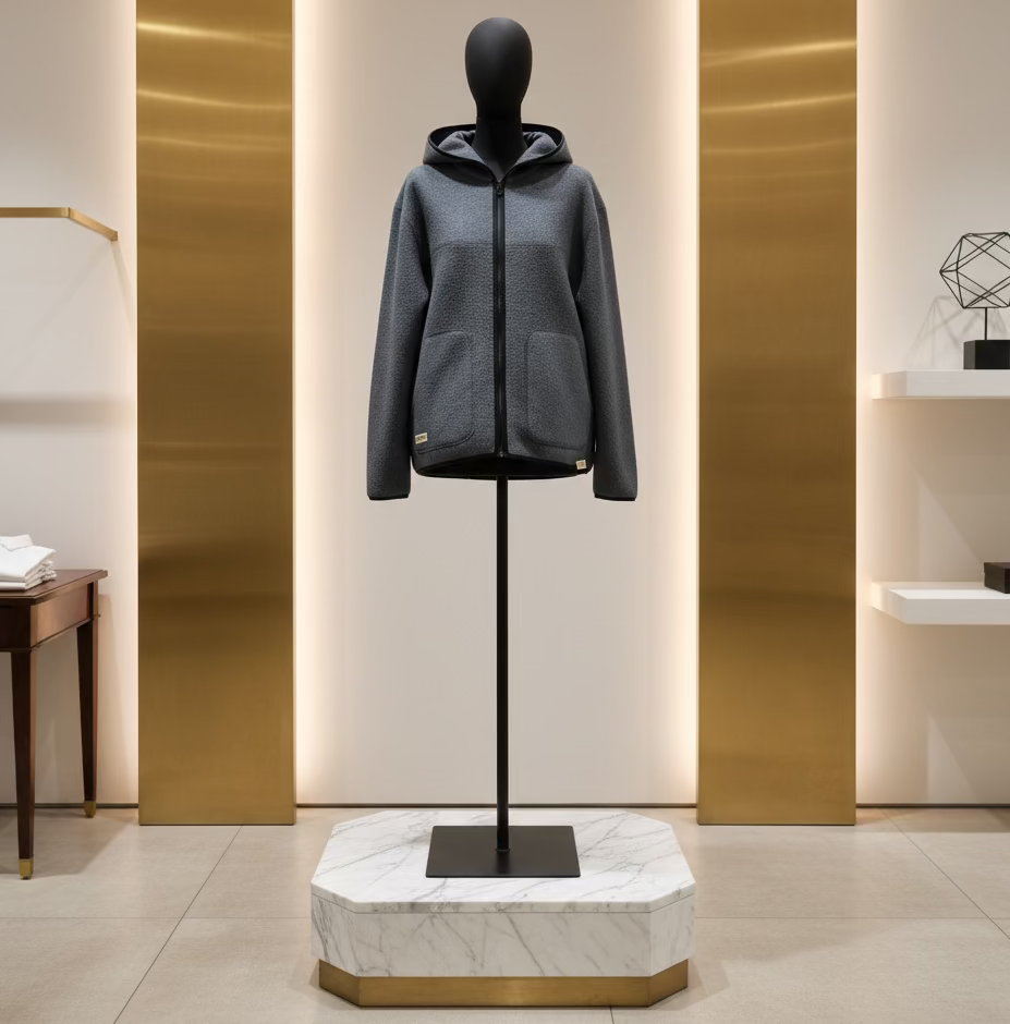 PEPPER UNISEX Grey woolen sweater with zipper