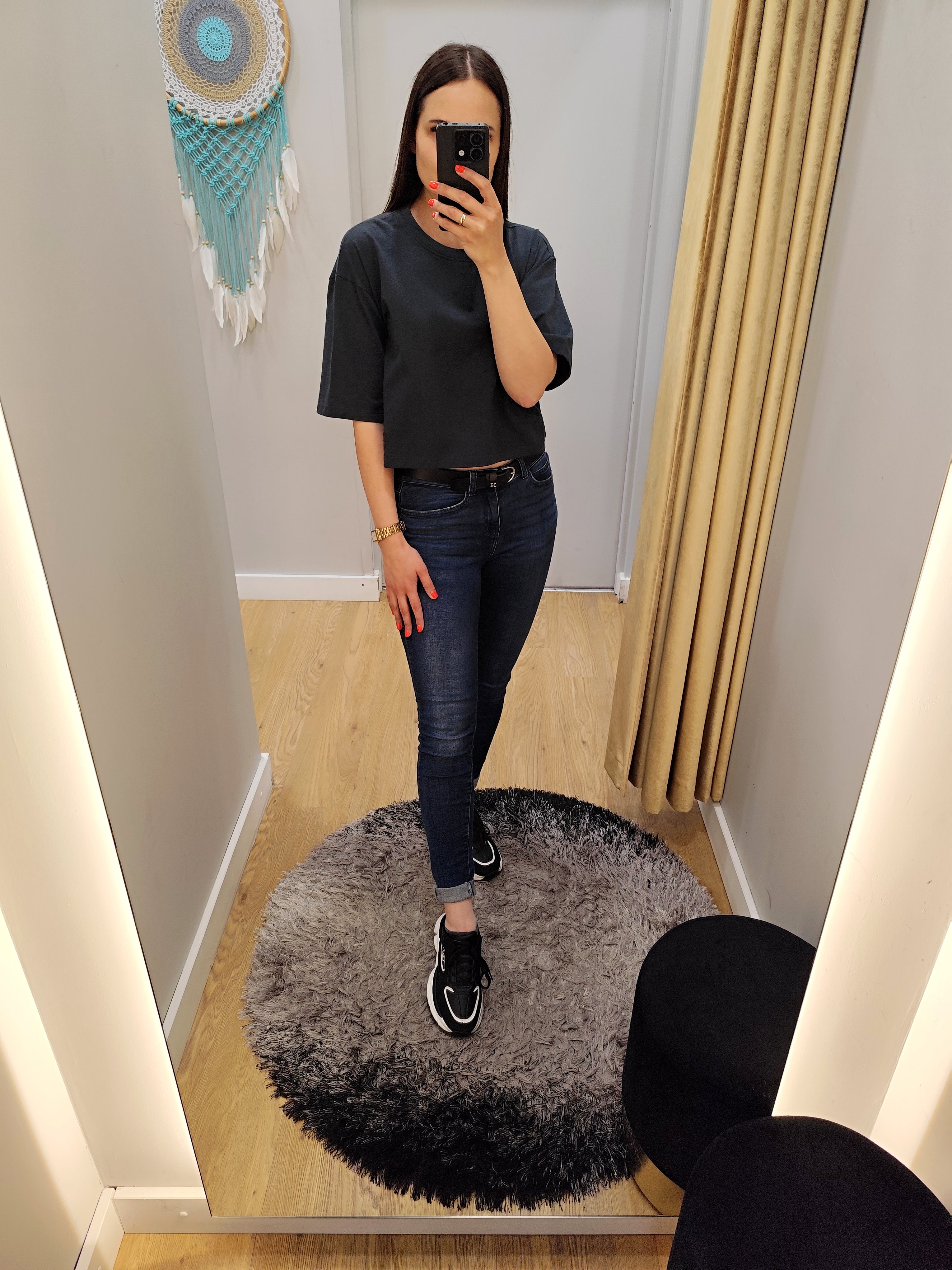 PEPPER crop top space grey ploni marškinėliai moterims