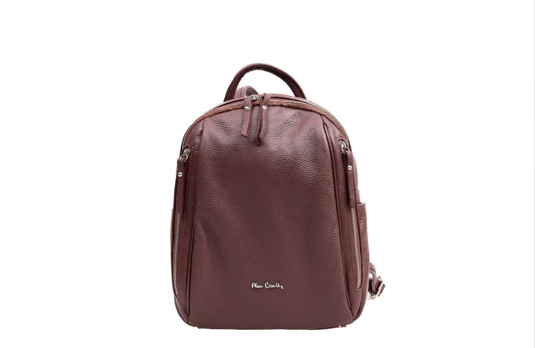Pierre Cardin genuine leather backpack for women
