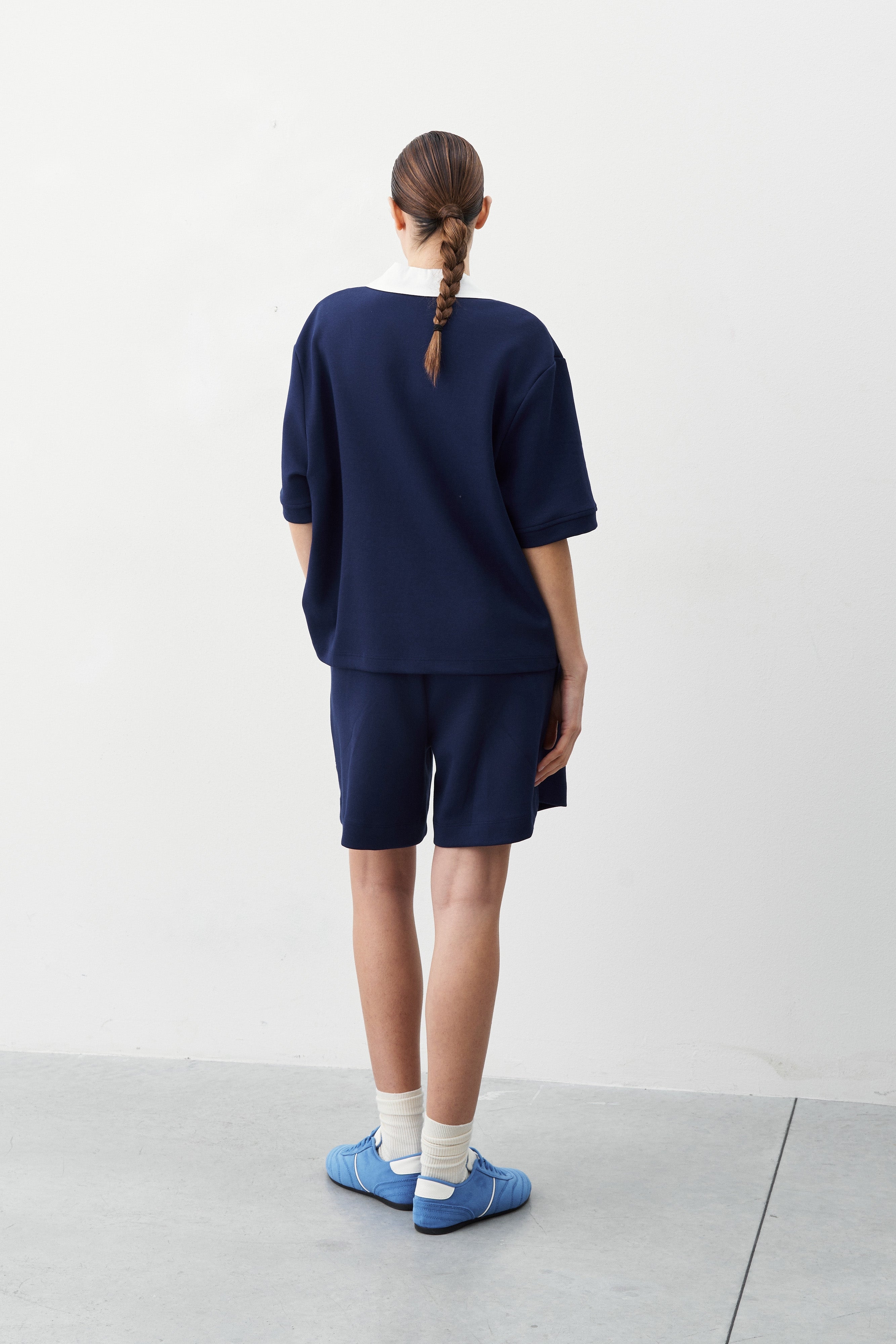 Lumina blue polo shirt for women