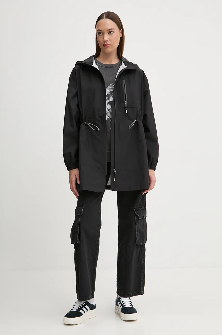 COPPEROSE black puffer jacket for women